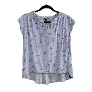 BUFFALO Oversized Floral Print Sleeveless Blouse
Blue L